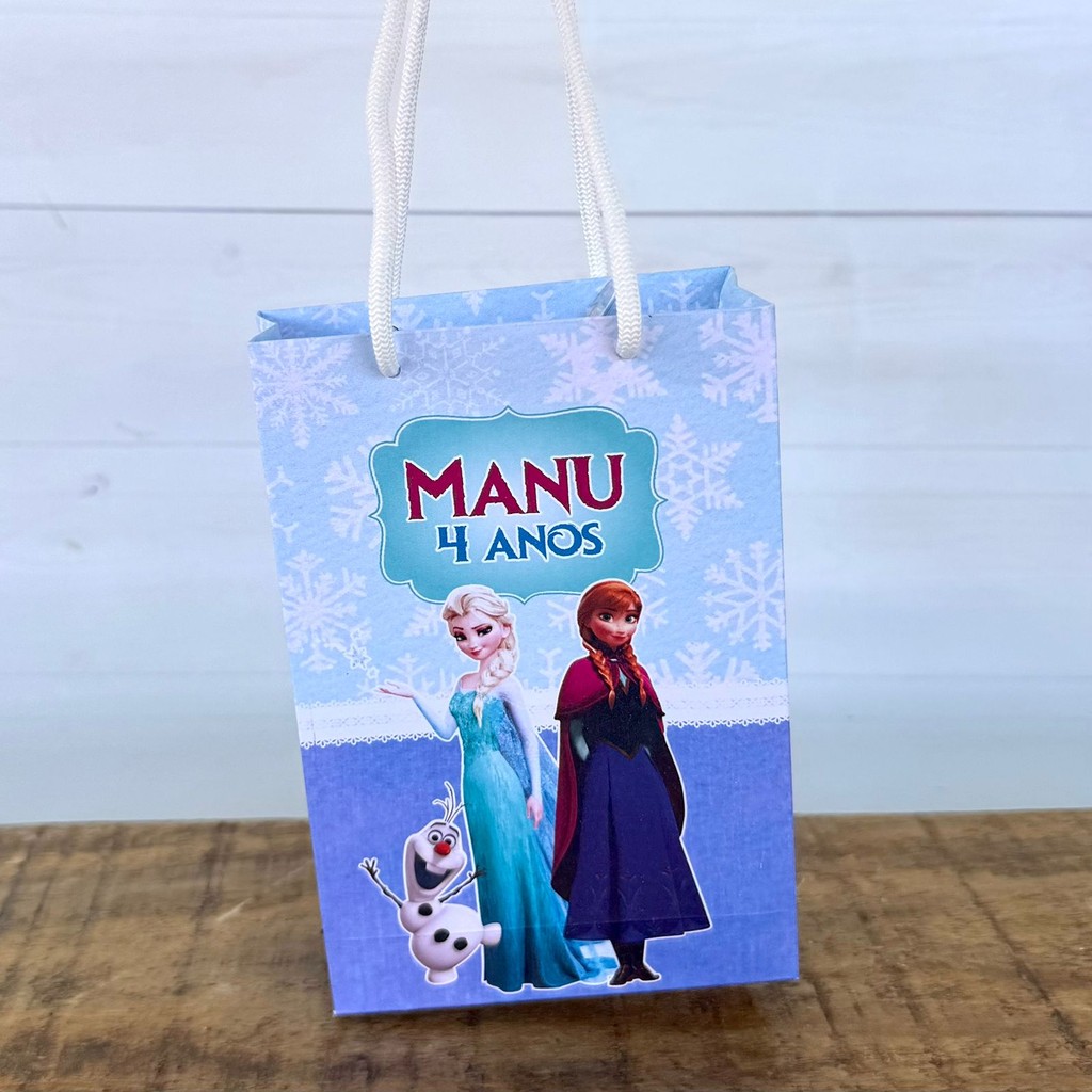 Sacolinha Personalizada Frozen | Pegue e Monte | Lembrancinhas | Festa infantil | Aniversário