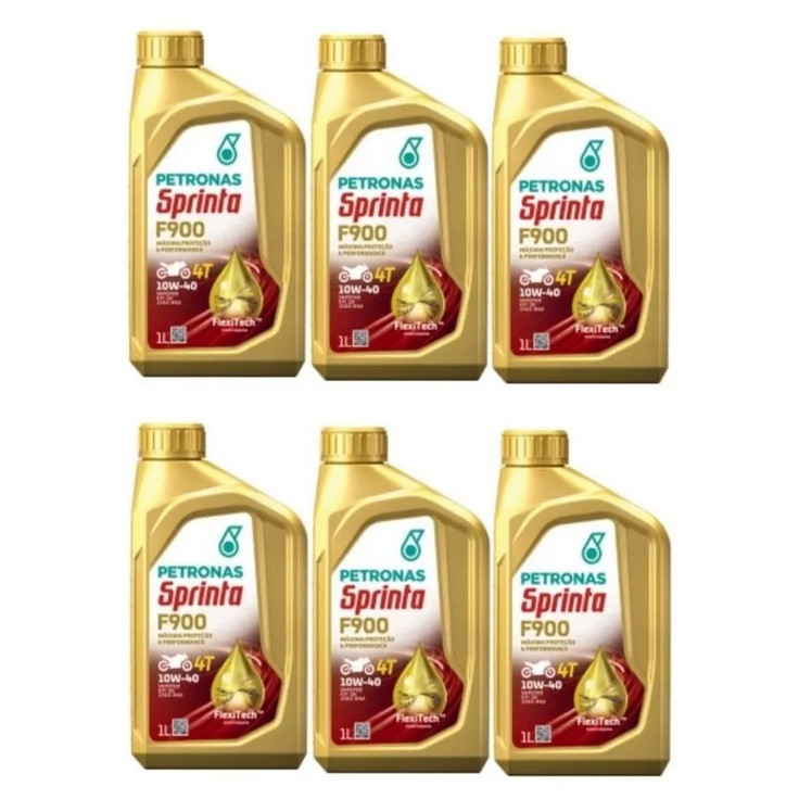 Kit 6L Óleo Petronas 10w40 Sintético Sprinta F900