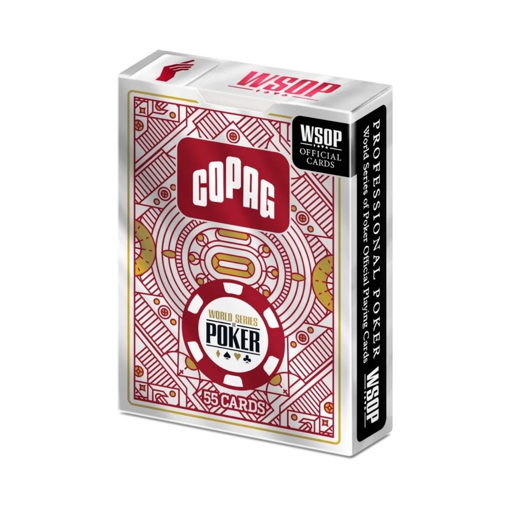 Kit 2 Peças Baralho WSOP Single Deck Verso Vermelho/Preto Copag - 35852 · foto 2