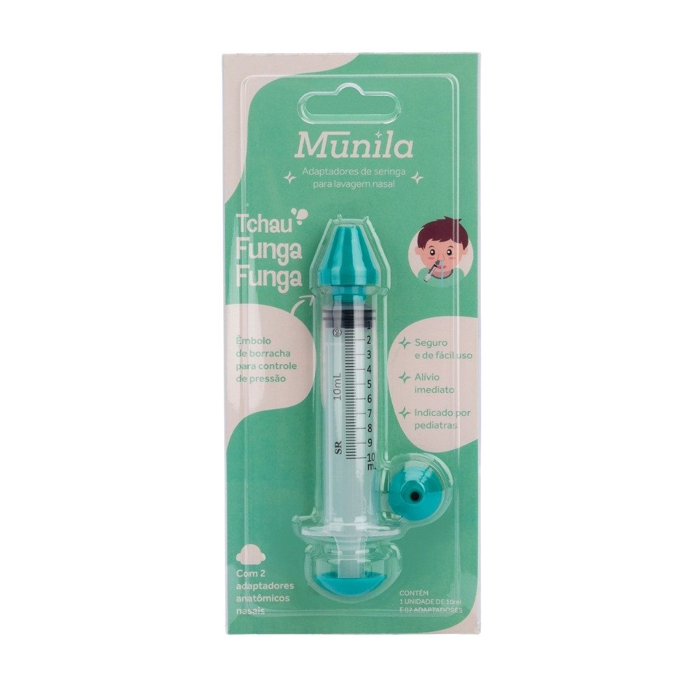 Seringa Lavagem Nasal Com Adaptador Bebê Infantil Munila 1un em Oferta na Shopee