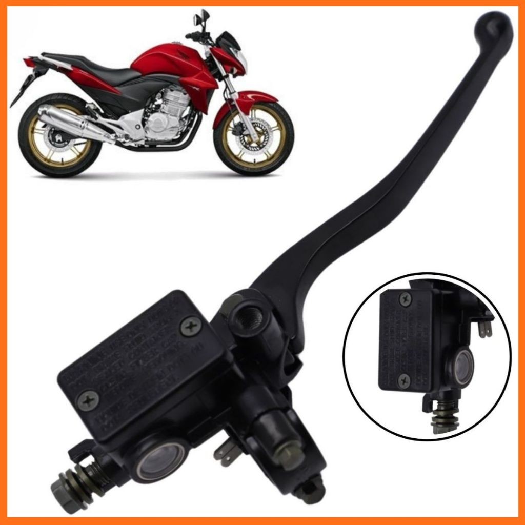 Burrinho De Freio Cilindro Mestre Dianteiro Cb300 Cbx250 Superior Manete de Freio