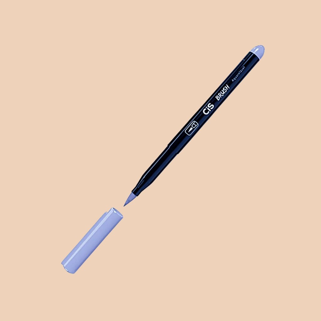 Caneta Pincel Brush Aquarelável Azul Celeste 52 - Cis  -