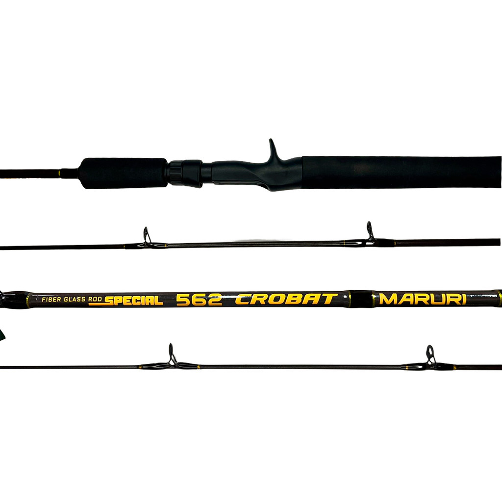 VARA DE PESCA PARA CARRETILHA 1,65 M 2 PARTES 6 - 15 LB CROBAT MARURI COR:AZUL