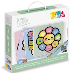 JOGO DE TABULEIRO PEGA PEGA POM POM MADEIRA BABEBI EDUCATIVO MESA TABULEIRO JOGUINHOS BOLSA INFANTIL