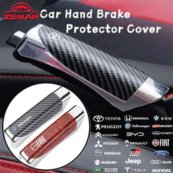 Capa Protetora Universal Do Freio De Mão Carro Em Fibra De Carbono Estilo SUV Acessório Para VW Polo T-Cross Gol Corolla Hilux Fiat Strada Argo Mobi Tiggo 5