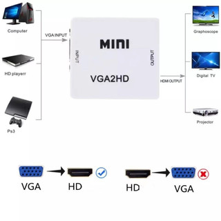 Adaptador Conversor VGA Para HDMI Full HD 1080P Com Áudio Interface Multimídia Plug Play …
