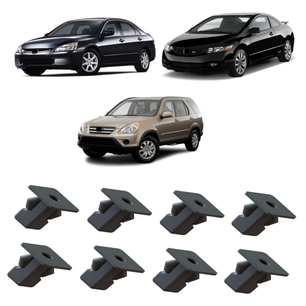 Kit 10 Buchas Parabarro Parachoque Spoiler Lateral Accord Civic CRV