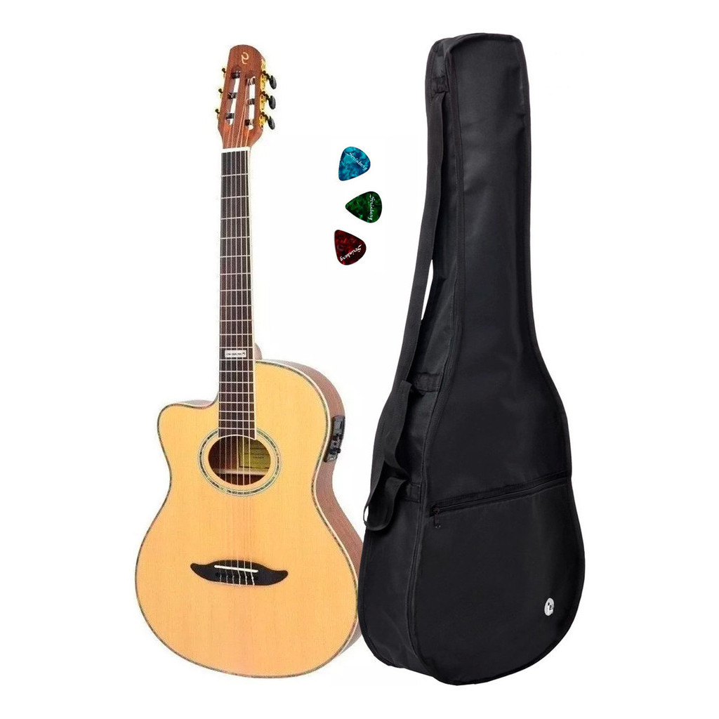 Violão Giannini Canhoto Gnf3 Ceq Ns Lh+ Capa Reforçada em Oferta na Shopee