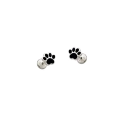 Brinco Infantil de Prata 925 Patinha de Cachorro