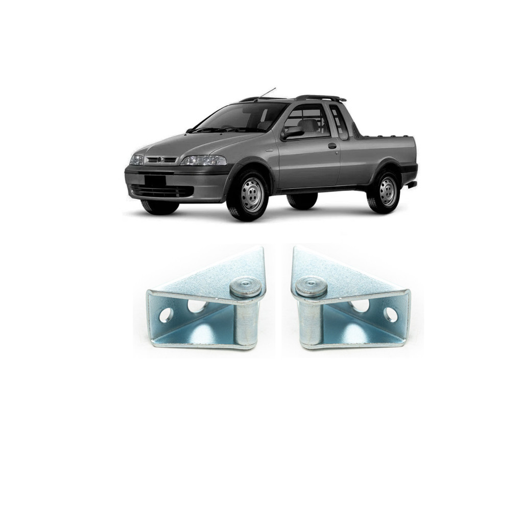 Par Batente Cacamba Tampa Traseira Strada 2012 2013 2014 em Oferta na Shopee