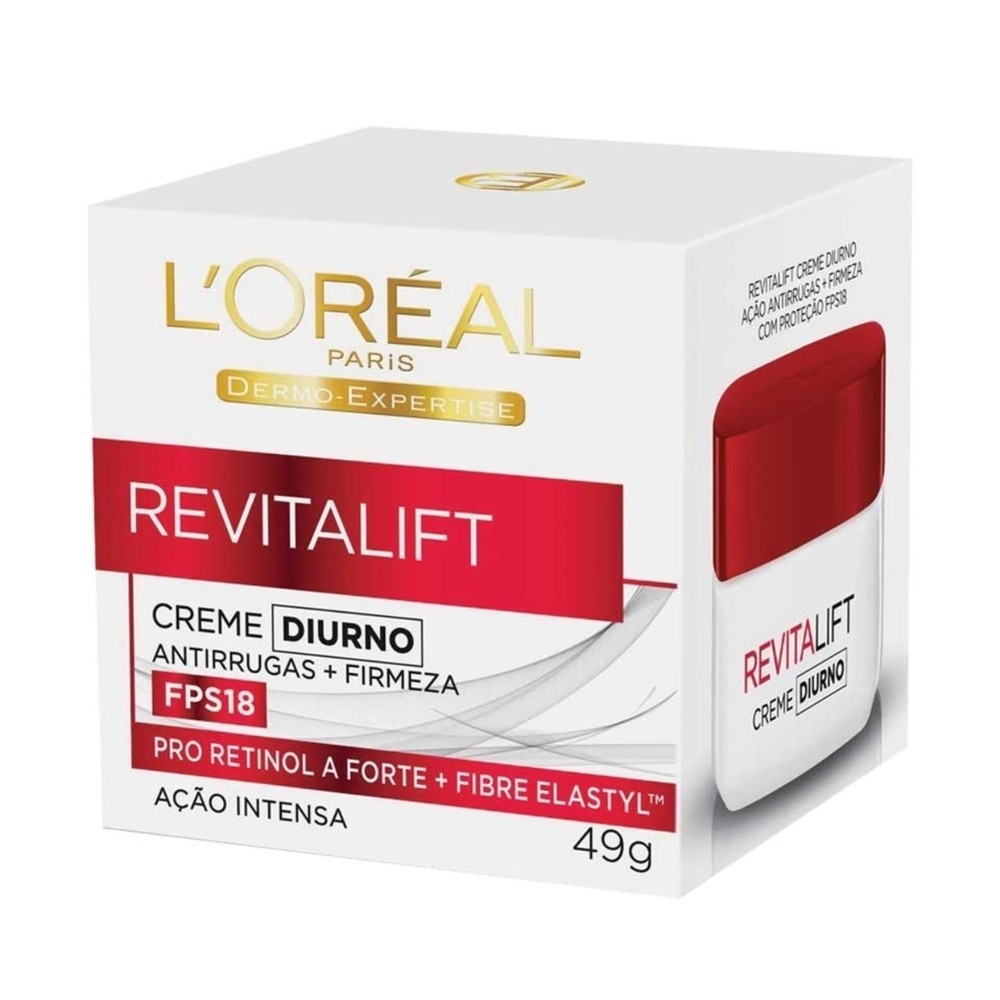 Creme Antirrugas L'oreal Revitalift Diurno FPS18 49g
