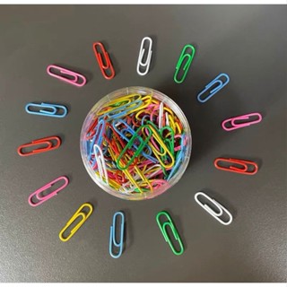 100 Clips De Metal Colorida 2,8cm Para Documento Papelaria YP7118 em Oferta na Shopee