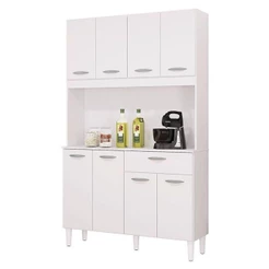 Cozinha Kit Cassia 8 Portas Branco - Poquema
