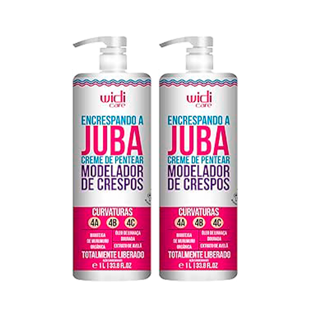Kit 2 Encrespando a Juba Creme de Pentear 1L - Widi Care em Oferta na Shopee