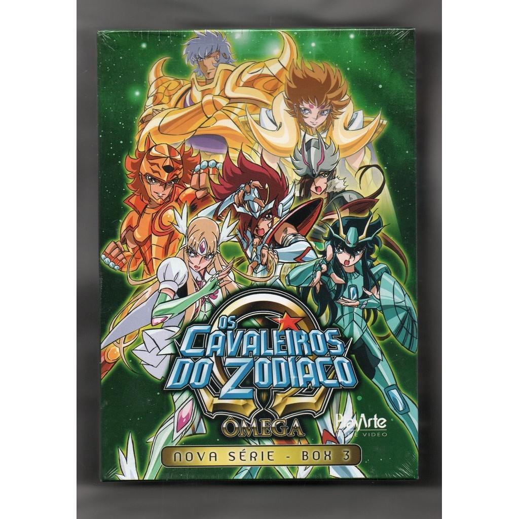 Os Cavaleiros Do Zodíaco Ômega 3 DVDs Nova Série Box 3 Volumes 8, 9 & 10