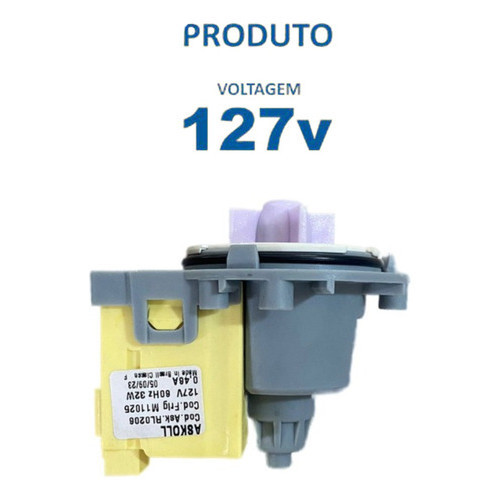 Bomba de Maquina de Lavar -Askoll Compativel Electrolux e  Brastemp de 7 á 17 Kilos Universal -127v- em Oferta na Shopee