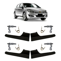 Kit 4 Maçaneta Interna Preta Gatilho Todas Portas Vectra Gt 05 A 11