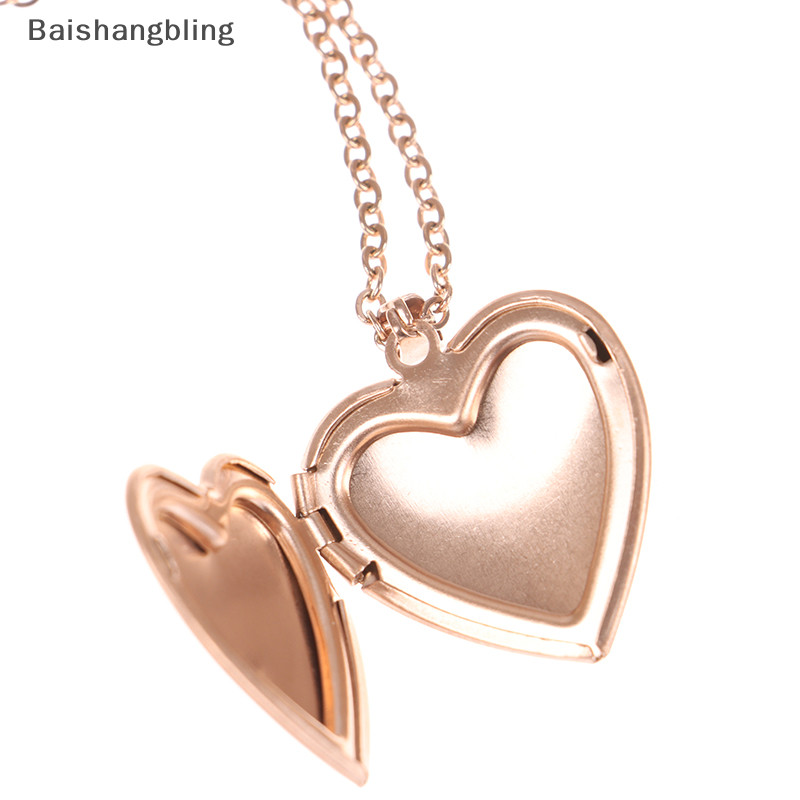 Bsbl Pingentes De Locket Heart Pendants for Women Homens Colar De Fotos Aberto BL