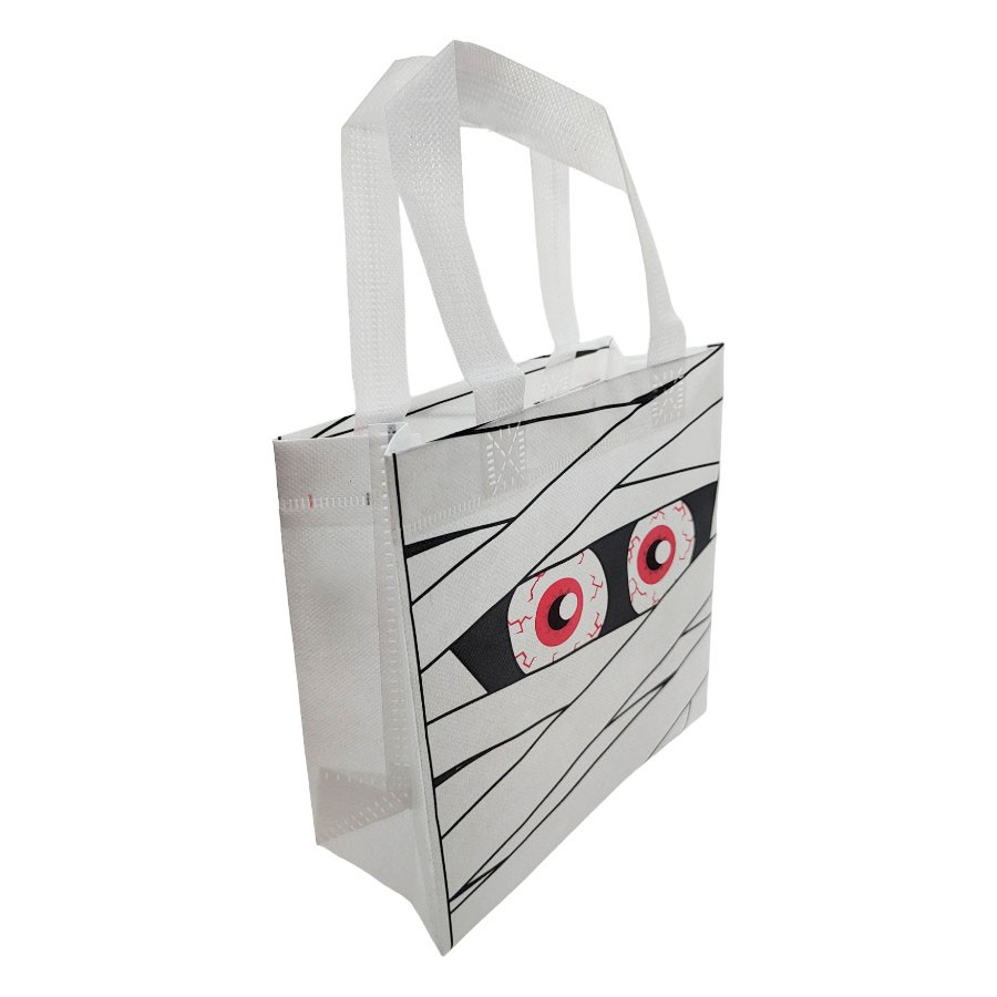 Sacola de Plástico de Halloween - Múmia- 19x20x9cm - 1 unidade - Rizzo · foto 2