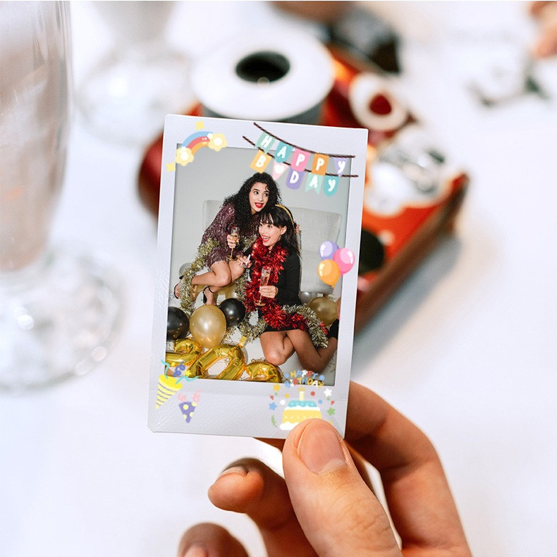 [Film Lab] [Conjunto De 2pcs] Adesivo Para Câmera Instax E Filme Instax Decoração DIY CAC30