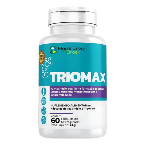 Triomax - Magnésio Dimalato+Quelato+Cloreto+Treonina 60 Cápsulas