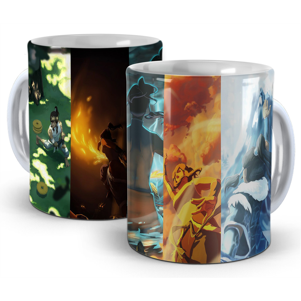 Caneca Avatar - Dominação de Água, Ar Terra e Fogo