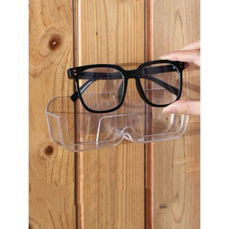 Kit Com 2 Suportes Organizador Suporte Adeviso Transparente De Óculos Decorativo Parede