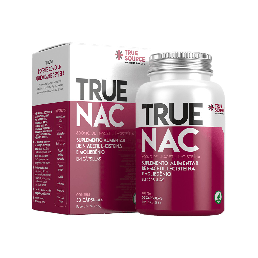 True Nac 30 Cápsulas True Source em Oferta na Shopee