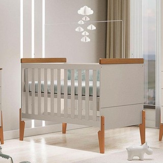 Berço Americano Ambiente Emilly Off White Carvalho - Canaã em Oferta na Shopee