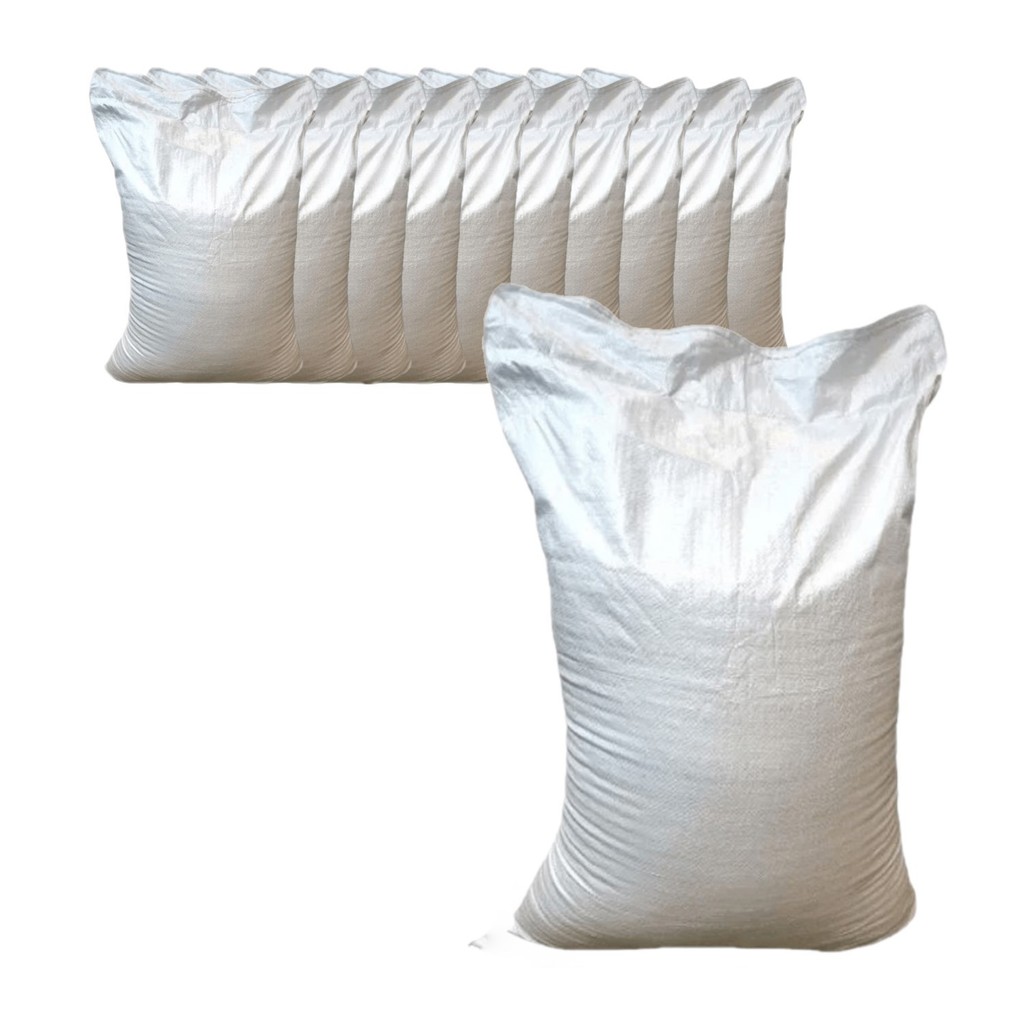 Kit 10 Saco Ráfia Entulho Construção Reciclagem 80x45cm 25kg