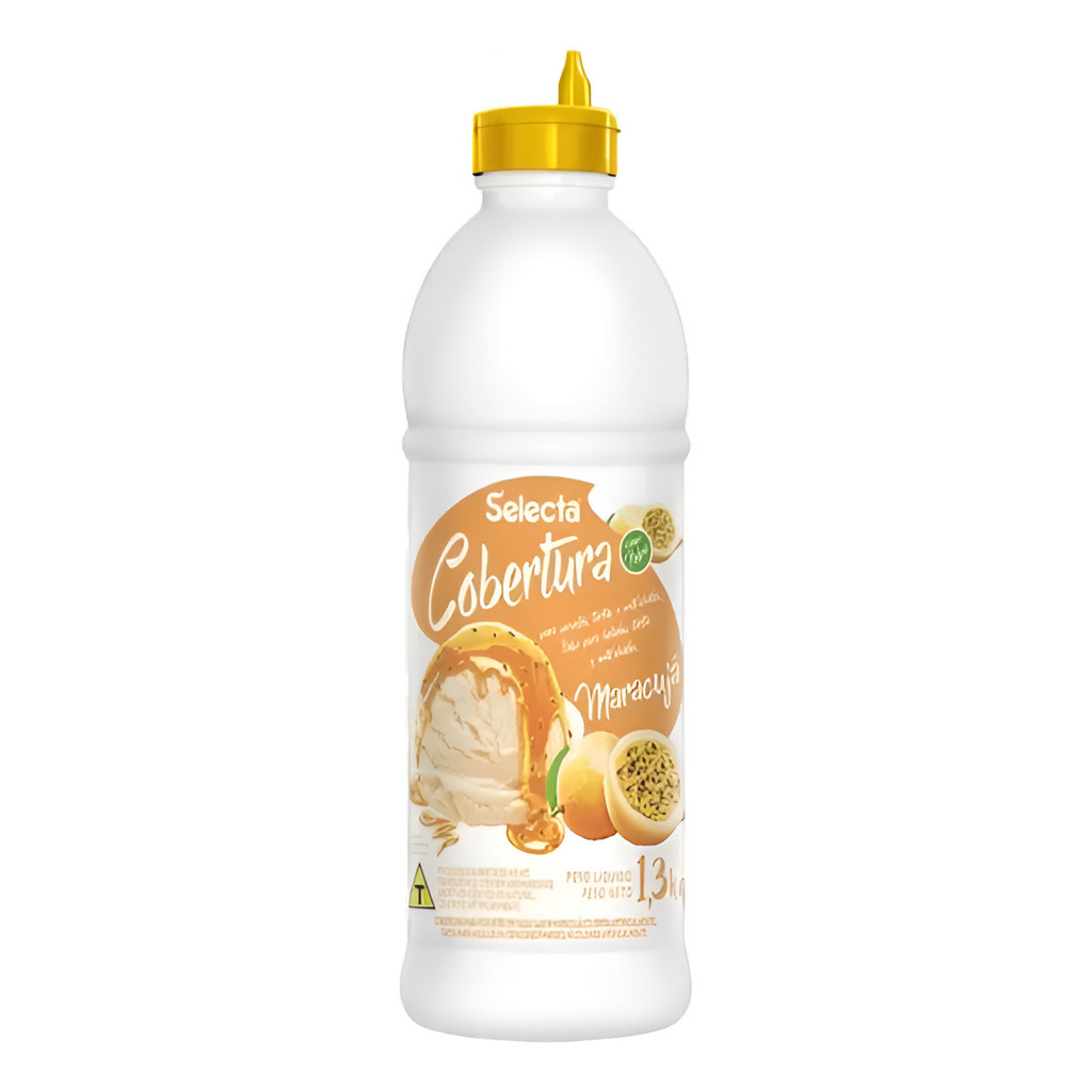 Cobertura Sorvete Selecta Com Polpa Maracuja 1,3kg