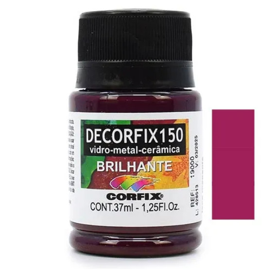 Tinta Decorfix 150 Brilhante Corfix - 444 Laca Magenta (37 ml)