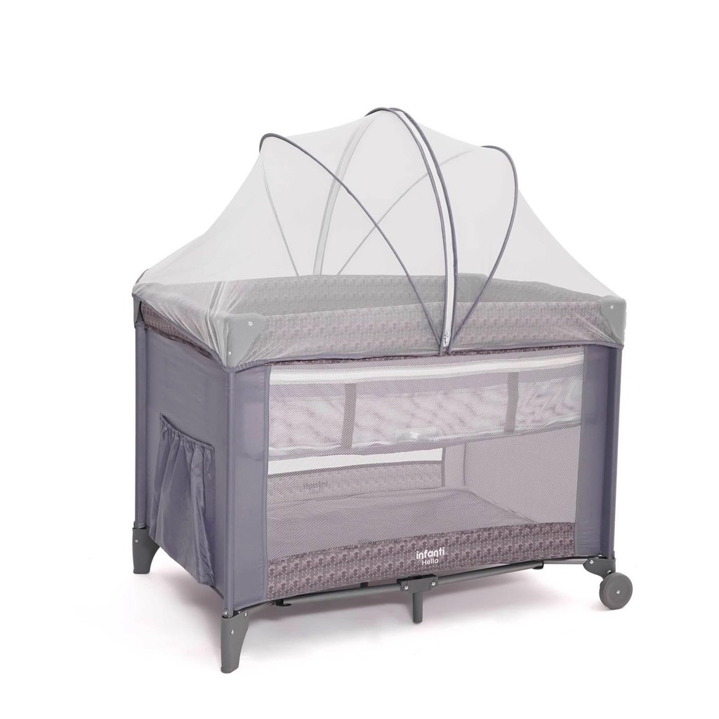 Berço Hello Cinza - Infanti em Oferta na Shopee