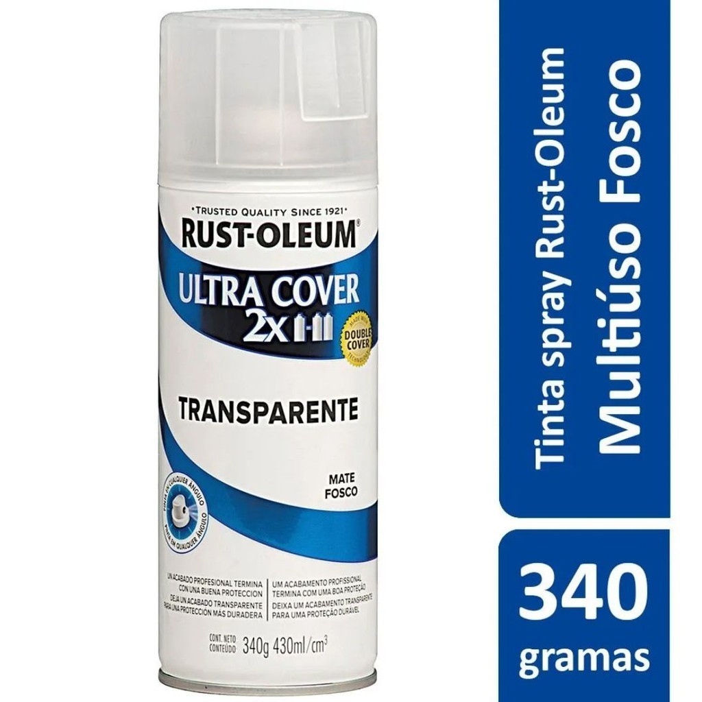 Proteção Para Pintura Multiuso Transparente Fosco Mate Ultra Cover 340g Rust Oleum em Oferta na Shopee