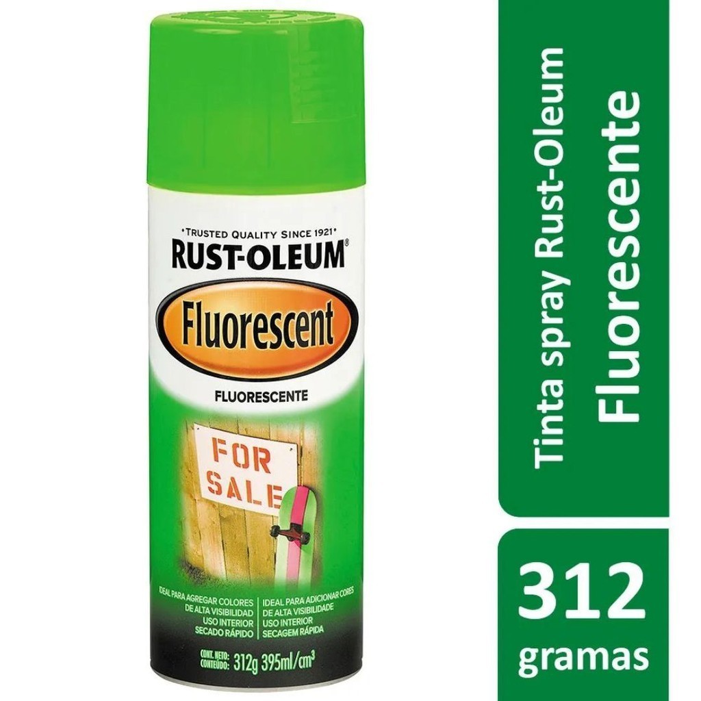 Spray Verde Fluorescente 312g Rust Oleum