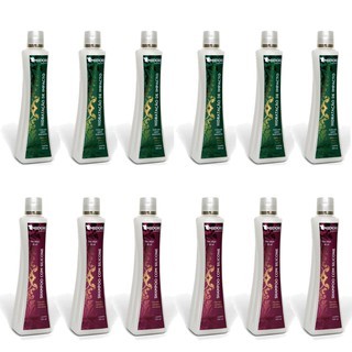 Kit 6 Shampoo Silicone + 6 Hidratação Impacto Midori 500ml