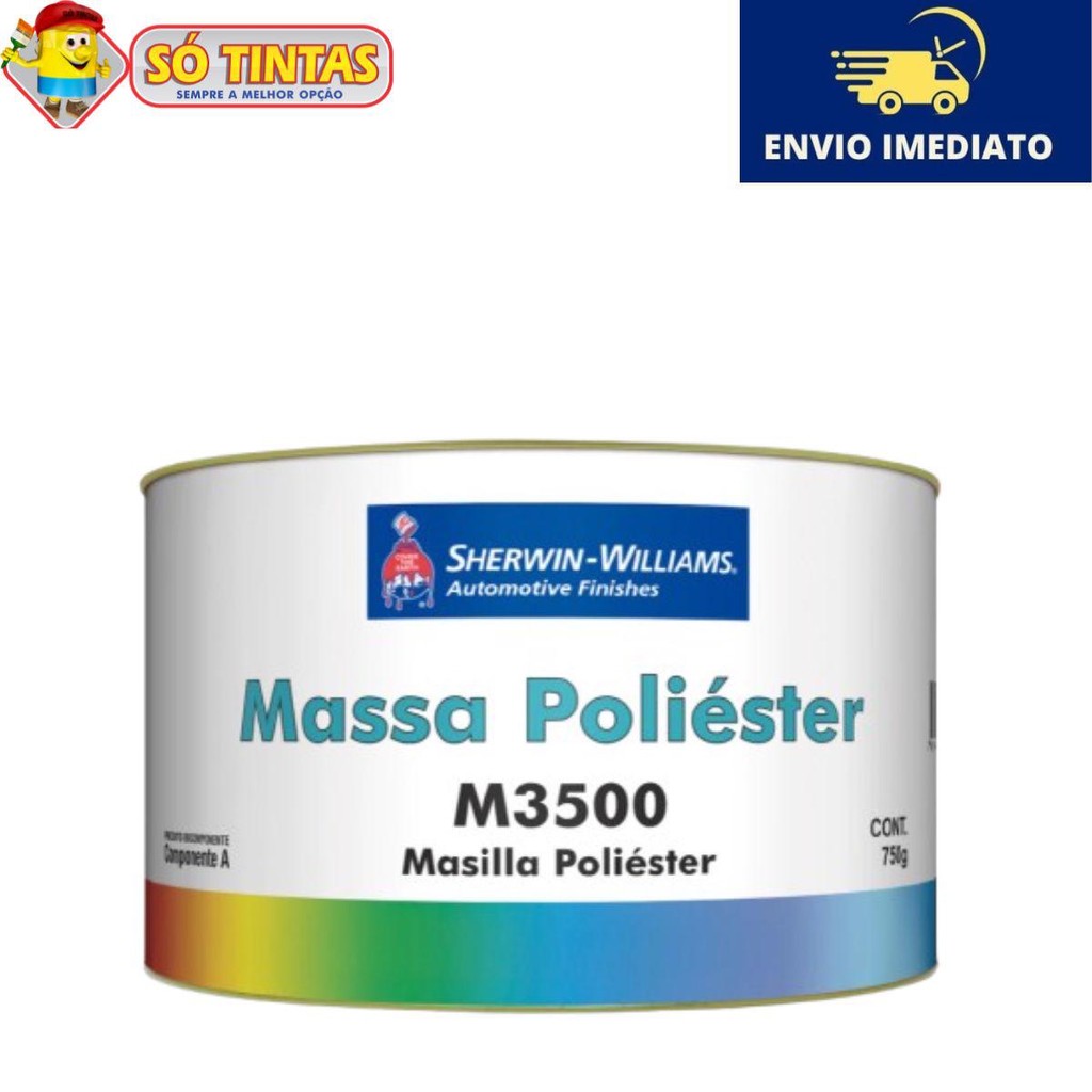 Massa Poliéster M3500 Alto Poder de Enchimento - Sherwin Williams - Uso Automotivo