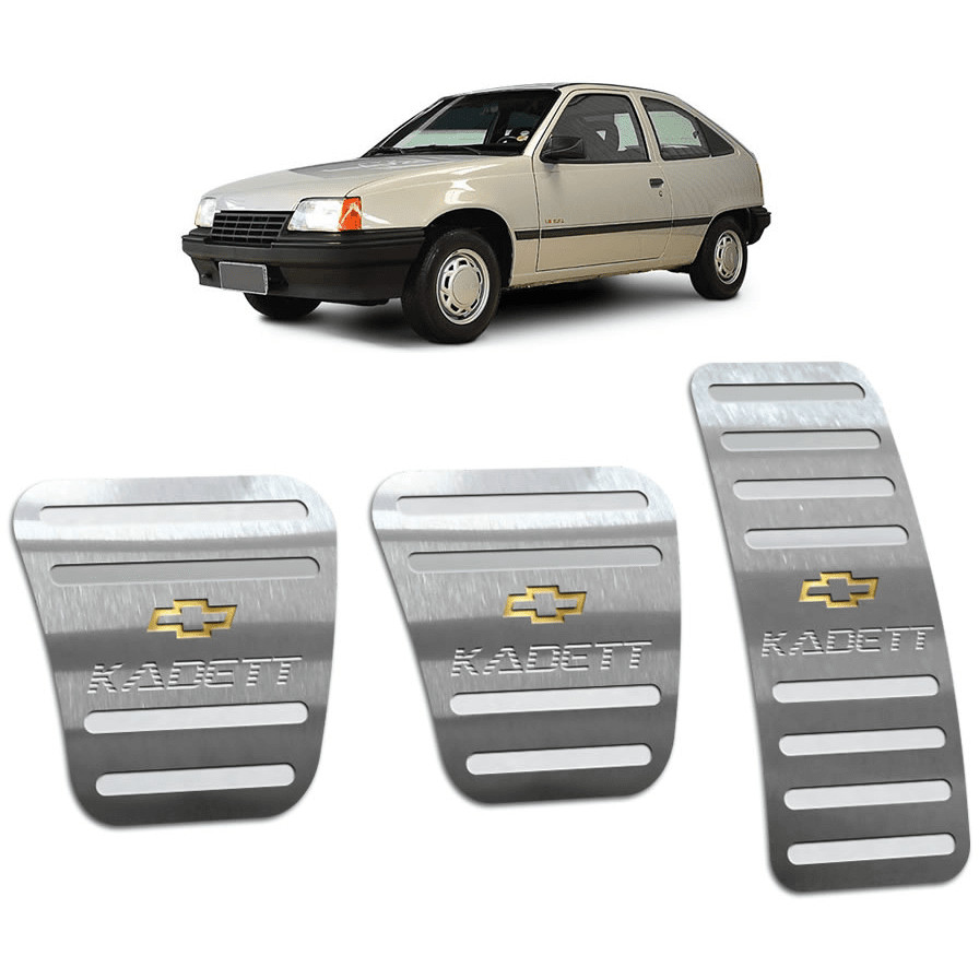 Pedaleira Kadett 89/98 Manual Aço Inox - Não fura o pedal em Oferta na Shopee