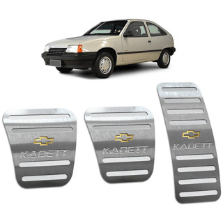 Pedaleira Kadett 89/98 Manual Aço Inox - Não fura o pedal em Oferta na Shopee