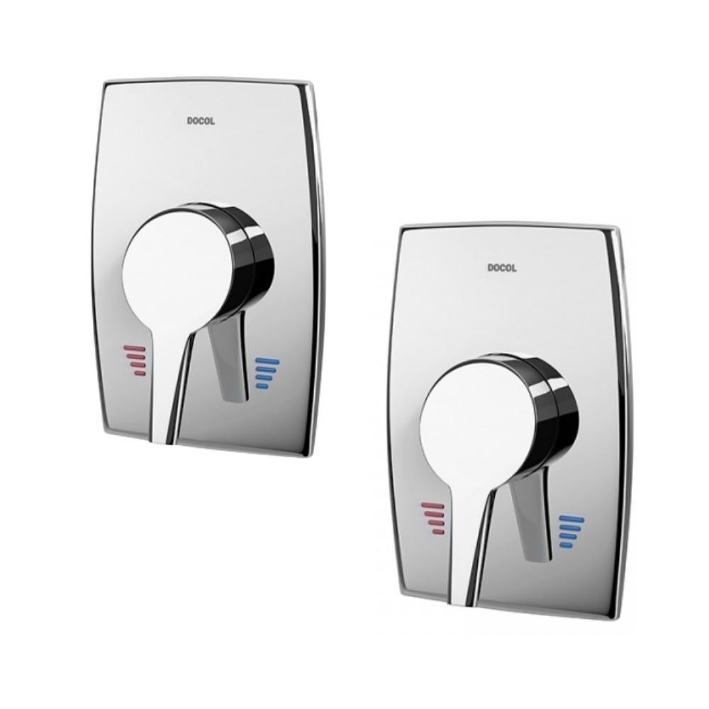 Kit 2 Acabamento Monocomando De Chuveiro Nexus 3/4" Alta E Baixa Pressão Cromado Docol em Oferta na Shopee