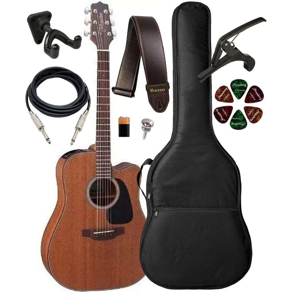 Violão Takamine Gd11mce Mahogany El. Capa Luxo E Suporte Spf