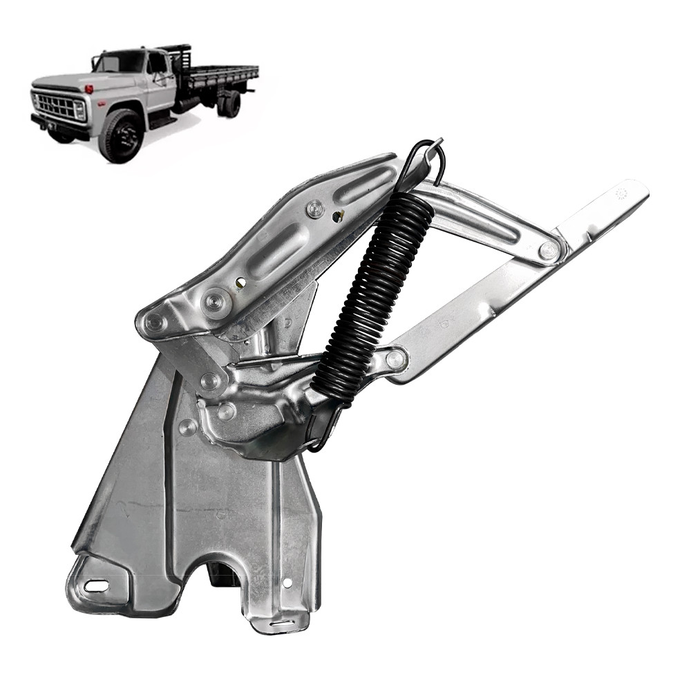 Dobradiça Capô Dianteiro Direito Com Mola Compatível com Ford F11000 F13000 F600 CHAPA GROSSA