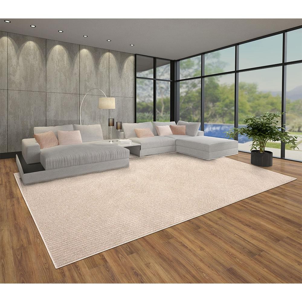 Tapete Para Sala Mariana Bege 2,50x3,00 São Carlos em Oferta na Shopee