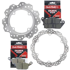 Discos de Freio Cb 500x 2014-2019 / Cb 500f 2014-2022 + Pastilhas Diafrag