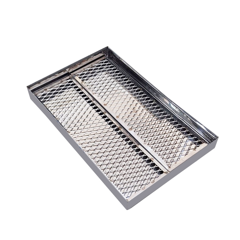 Escorredor Fritura Aço Inox Bandeja 49,5x30,5cm Gordura