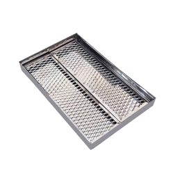 Escorredor Fritura Aço Inox Bandeja 49,5x30,5cm Gordura