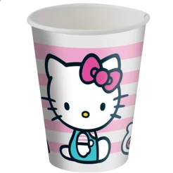 8~40 COPO PAPEL FESTA HELLO KITTY ROSA 200ML FESTCOLOR (CHOCO)