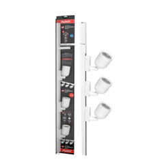 Kit Trilho Eletrificado com Spot Led Elegance Branco Frio 6500k 21w 3 spots Trilho 1metro Branco Iluminação Avant