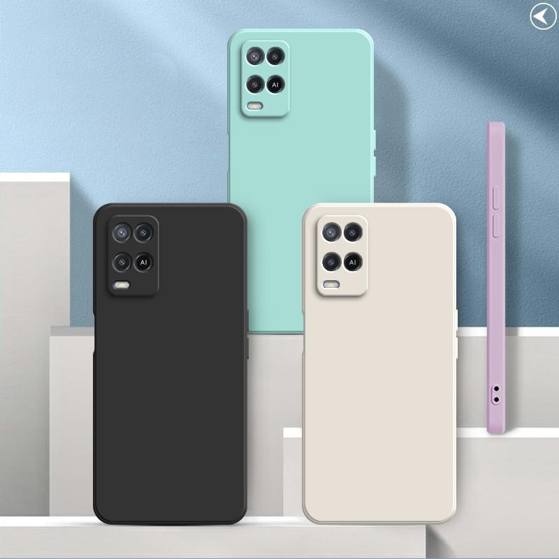 Capinha Realme 8 5G , Cor Sólida Protetora De silicone anti-Queda De Lisa Simples YT