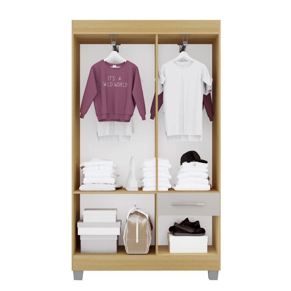 Detalhes do Guarda-Roupa 5 Portas 1 Gaveta RP 155 Rei Móveis